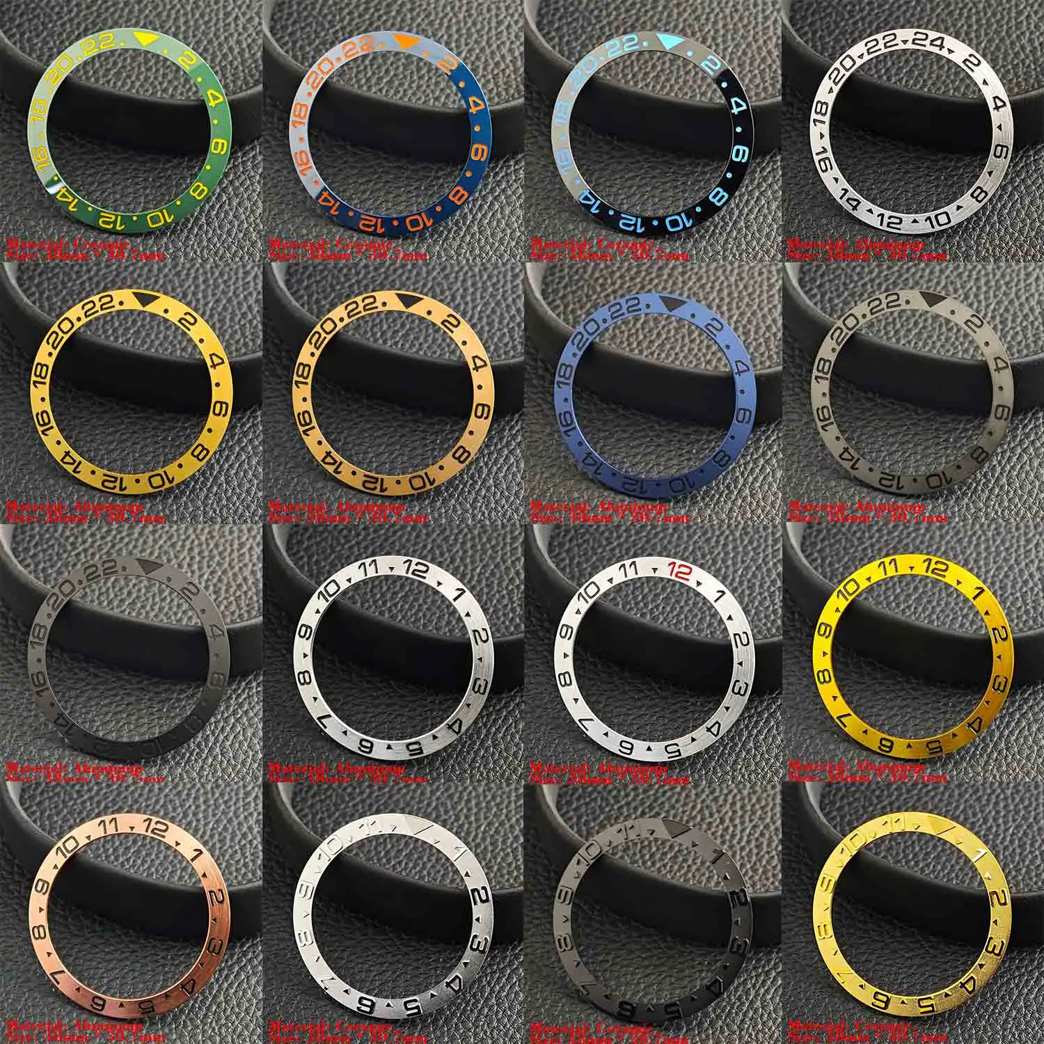 Ceramic Luminous Bezel Insert for Men's Watch - Premium Replacement Accessory