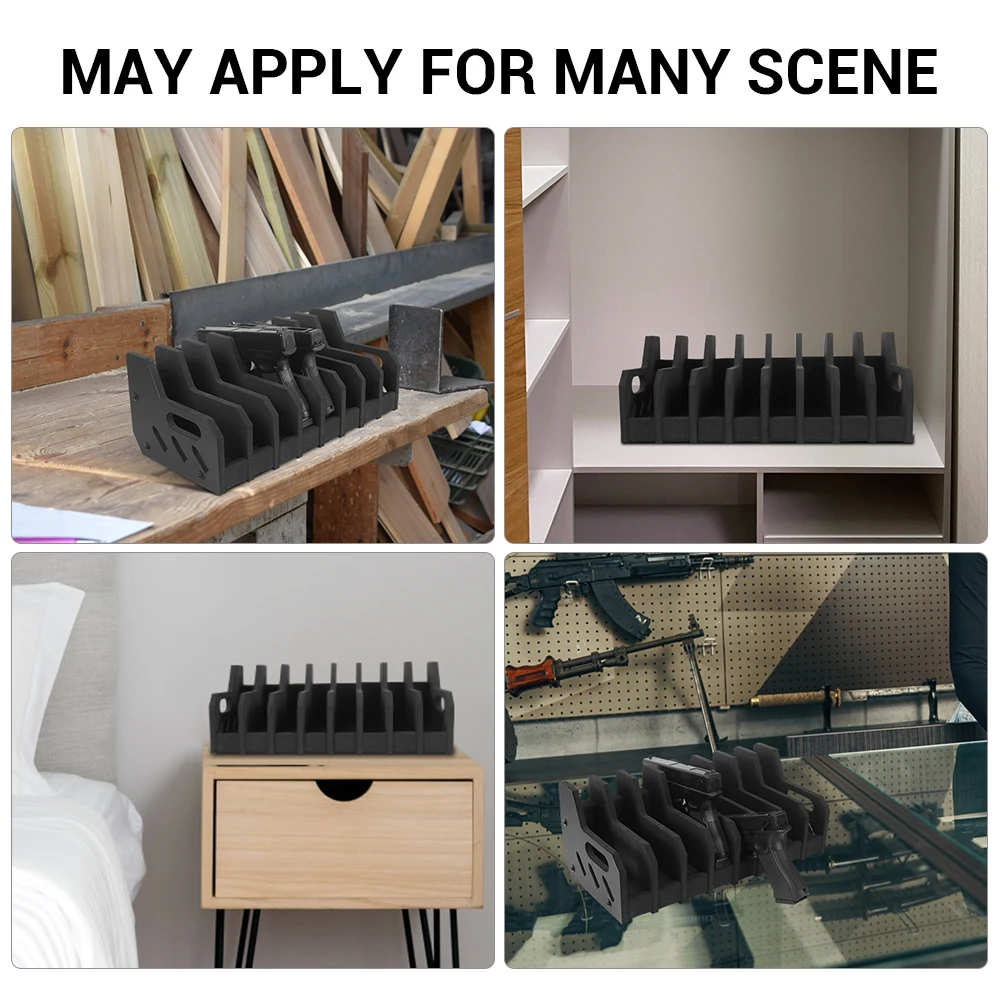8/6/4 Slots Pistol Rack Gun Safe Glock Stand EVA Foam Unversal Handgun Holder Weapons Storage Support Airsoft Accessories 6