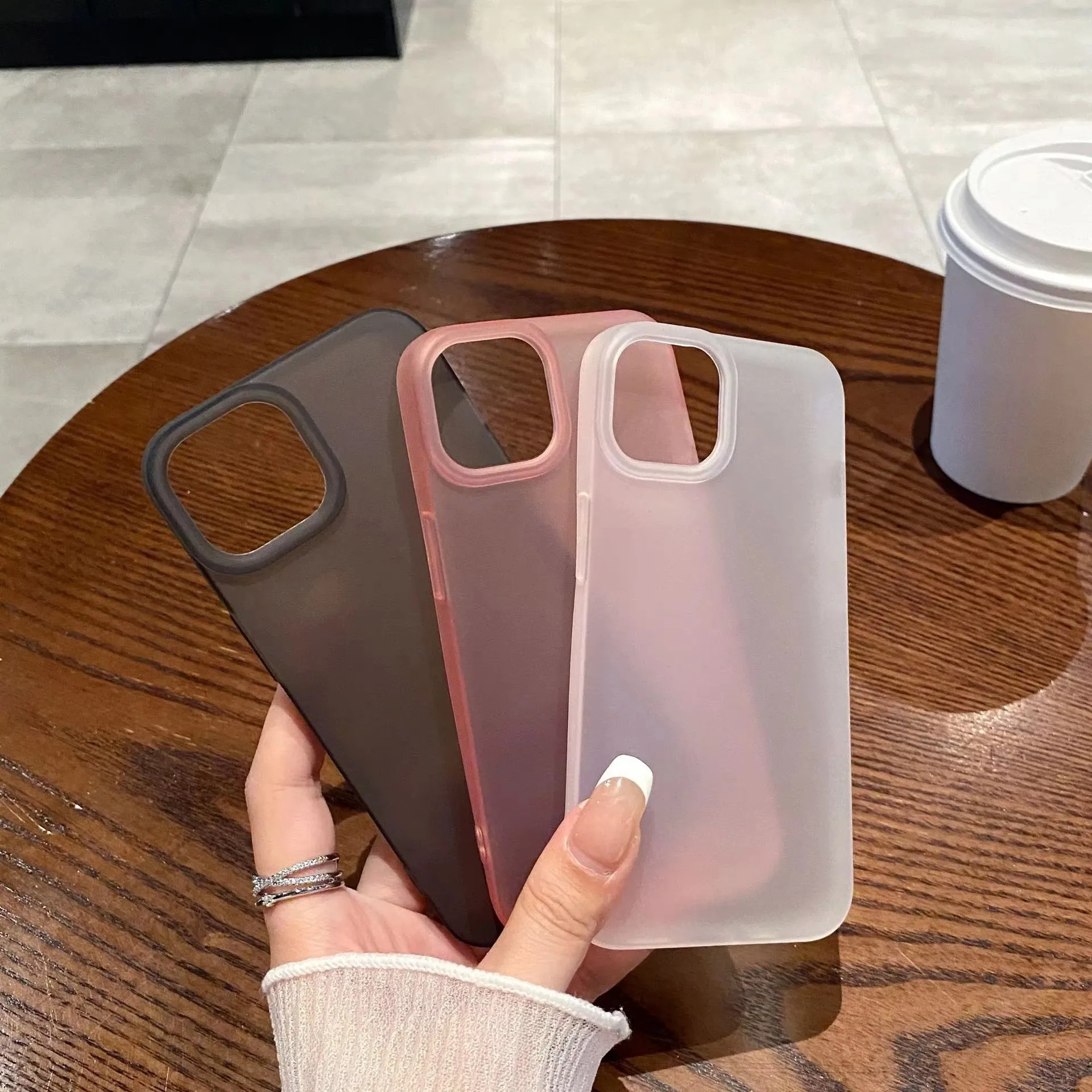 Ultrathin Shockproof Soft Silicone Matte Transparent Phone Case