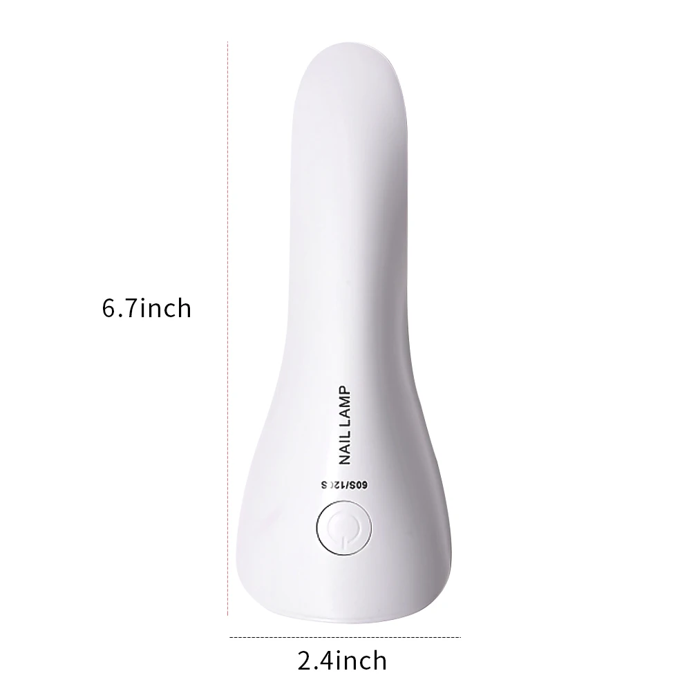 Rechargeable Handheld Nail Dryer UV LED Lamp For Gel Polish Nails Drying Manicure Tools Portable Nail Art Tool 18W Lights 6