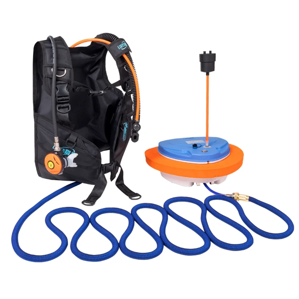 Attrezzatura subacquea per snorkeling con supporto per ventilatore - immagine 5
