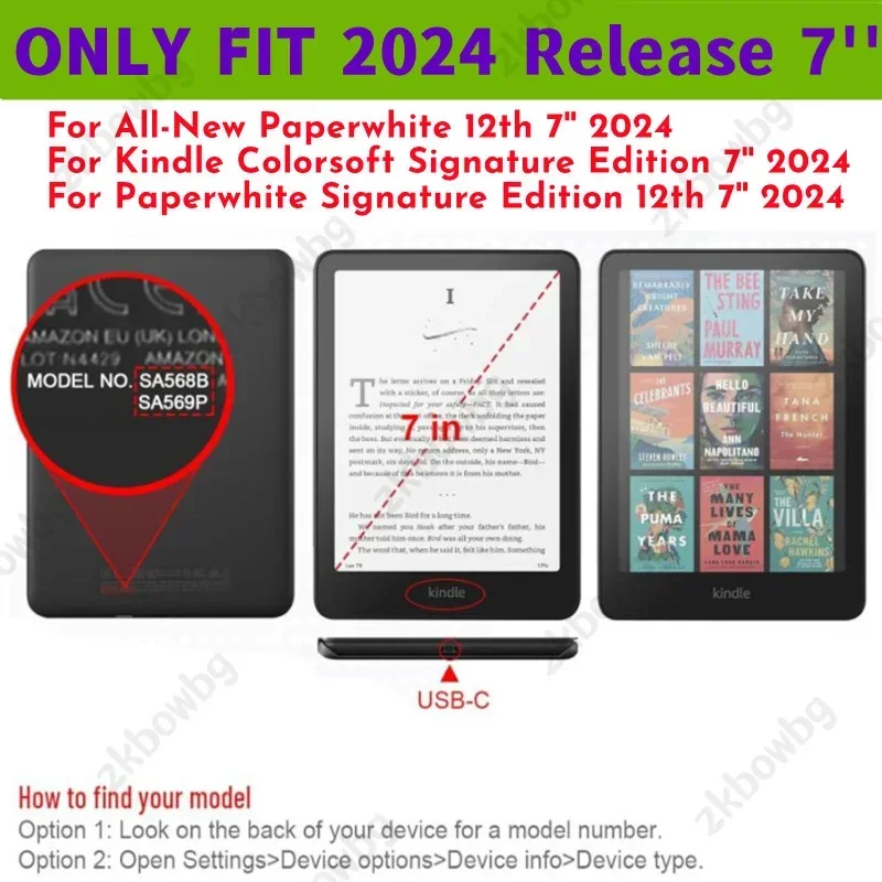 Enhanced Product Title: Premium Smart Case for Kindle Paperwhite with Auto Sleep Cover