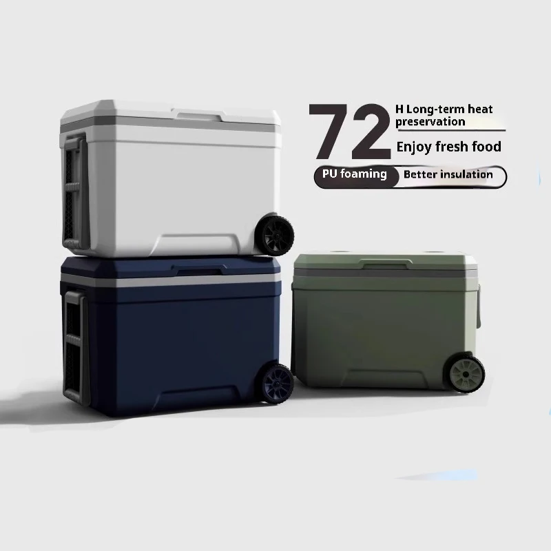 

Уличный холодильник с теплоизоляцией, коробка для рыбалки, коммерческие стойки, большая емкость, холодильник для кемпинга, автомобиля, кубики для льда для морской рыбалки