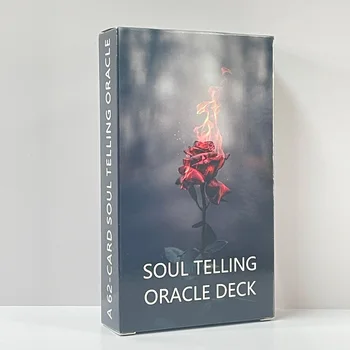 영어 오라클 타로 카드, 영적, 무의식, 점술, 사랑, 경력, 룬 보드 게임, 62PCs, 12x7cm