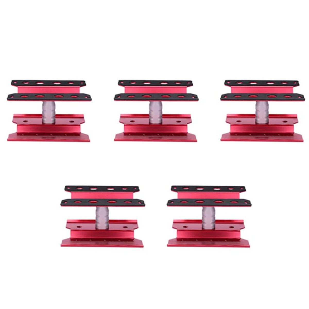 

5X Metal RC Car Workstation Work Stand Repair 360 Degree Rotation for 1/8 1/10 1/12 1/16 Scale Models,Red