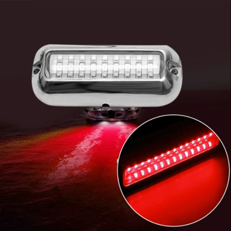 LED مركبة بحرية ضوء لافت للانتباه 10-30 فولت 27LED مقاوم للماء قارب Transom الخفيفة