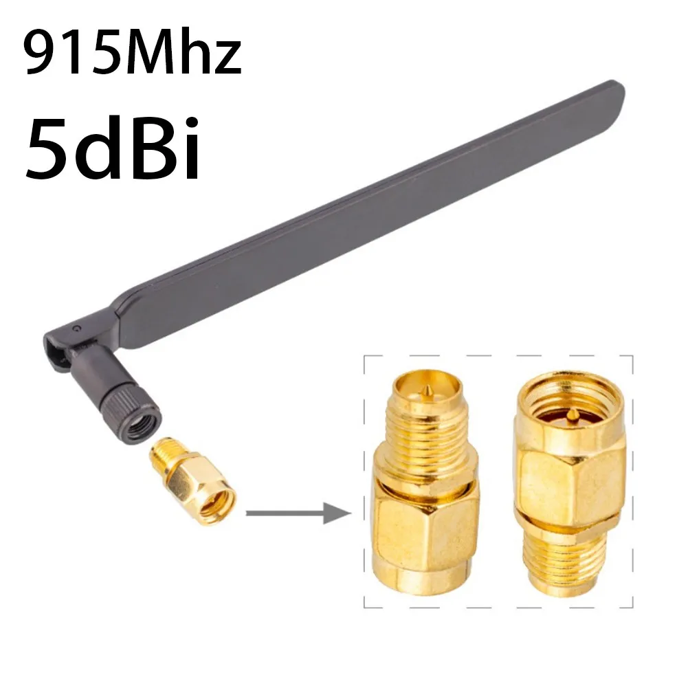 

915MHz 5dBi Antenna SMA Male/female Interface Internal Thread 20cm Black Rubber Sleeve Antenna For Indoor Miner Signal Accessory