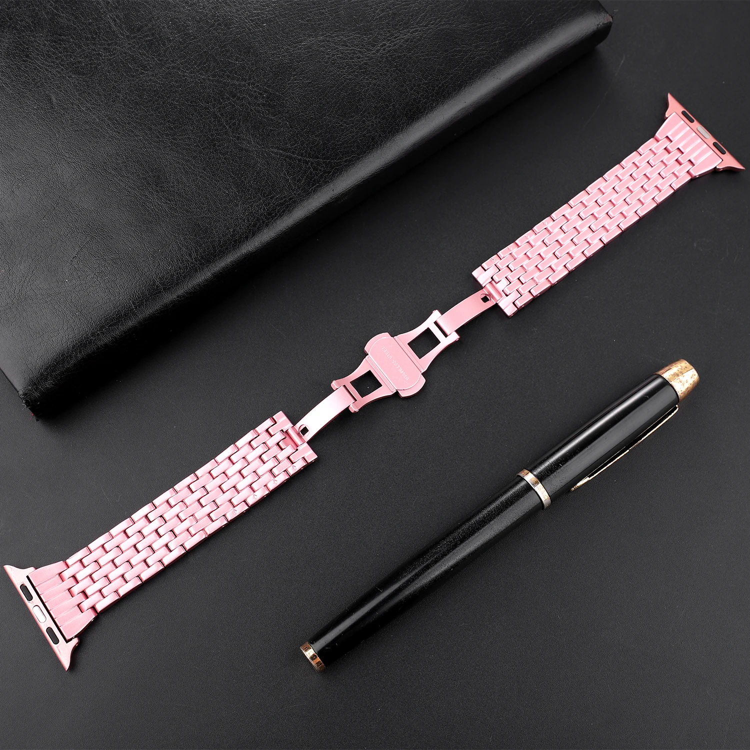 Strap for Apple Watch bling diamond plate Stainless steel band 49mm45mm44mm42mm41mm40mm38mm men's and women's strap for Iwatch
