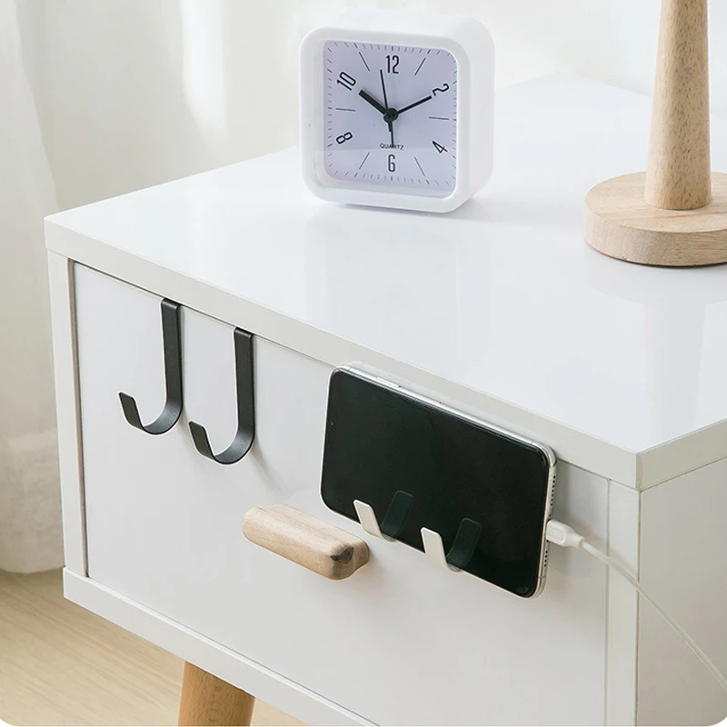 Metal Hooks Kitchen Cabinet Door Back Hook Bathroom Hanging Rack Clothes Coat Hat Towel Hanger Storage Hook Office Accessories