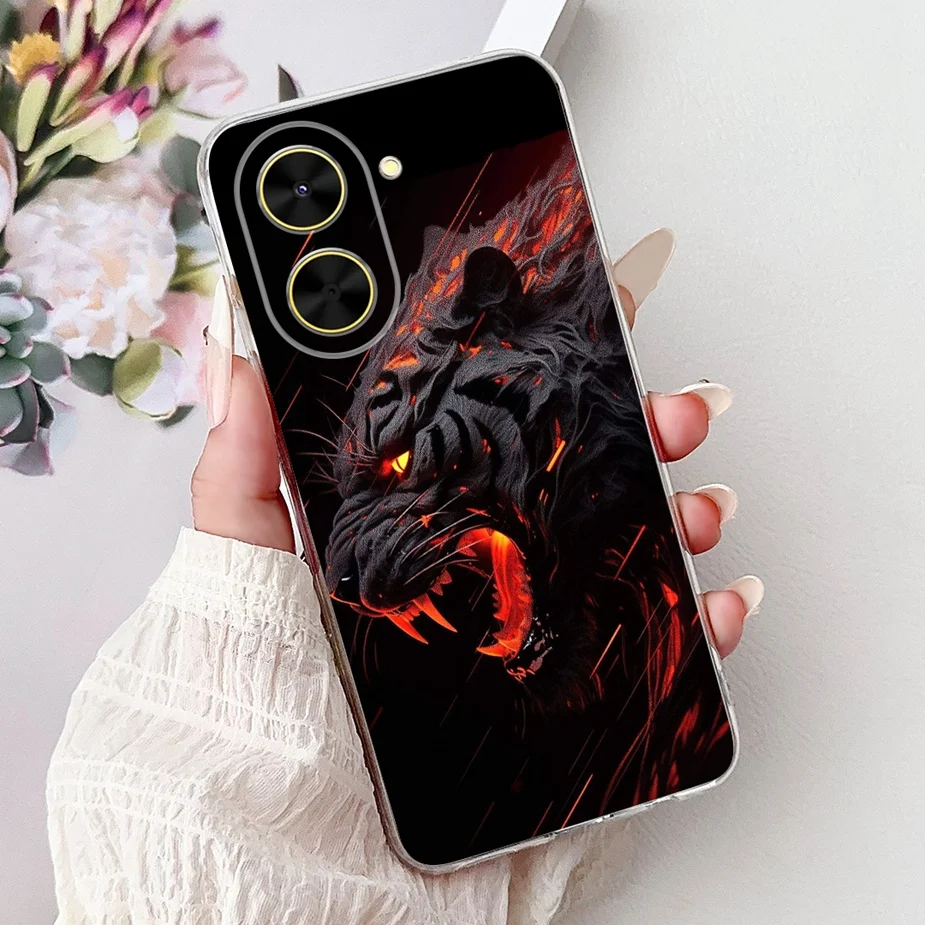 Luxury Painted Soft Silicone Phone Case - Artistic Design Cover