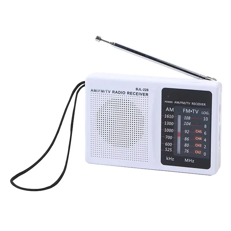 Radio Vintage Portatili Ricevitore Radio Am Fm Segnali Stereo Ultra-Larghi A Batteria E Antenna Telescopica Pocket Walkman