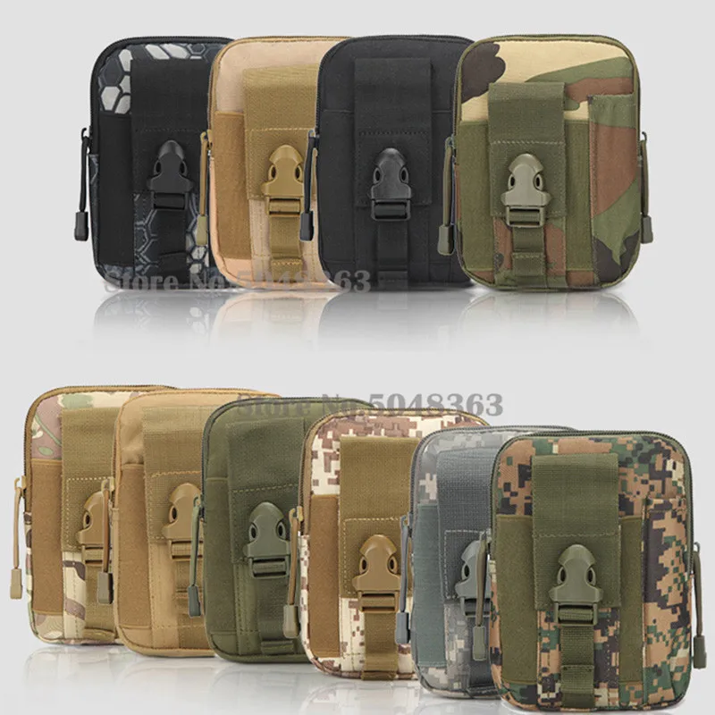 

Men Tactical Molle Pouch Belt Waist Pack Bag Small Pocket Military Waist Pack Running Pouch Travel Camping Bags