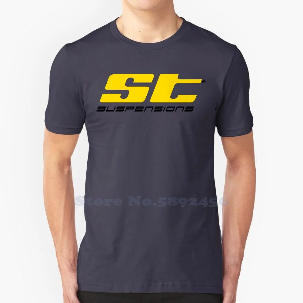 

ST Suspensions Logo High-quality T Shirts Fashion T-shirt New 100% Cotton Large Size Tee