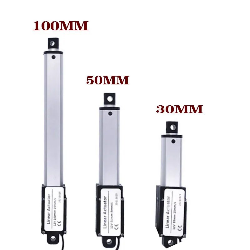 Electric Linear Actuator 30mm/50mm/100mm DC 12V Mirco Electric Linear Actuator 30N/60N/90N/150N Motor Controller Mini Eectric Push Rod Putter