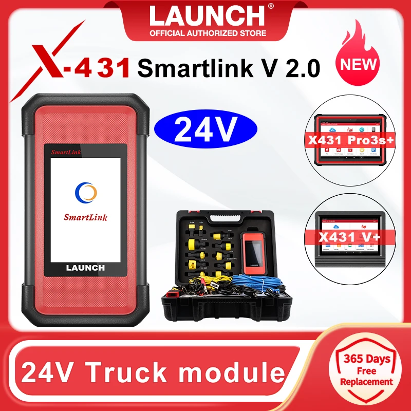 Car Diagnostic Scanner X431 SmartLink C 2.0 Heavy Duty Truck Diagnostic Test & Measurement Tools Code Readers Scan Tools X431 HD Module Works for