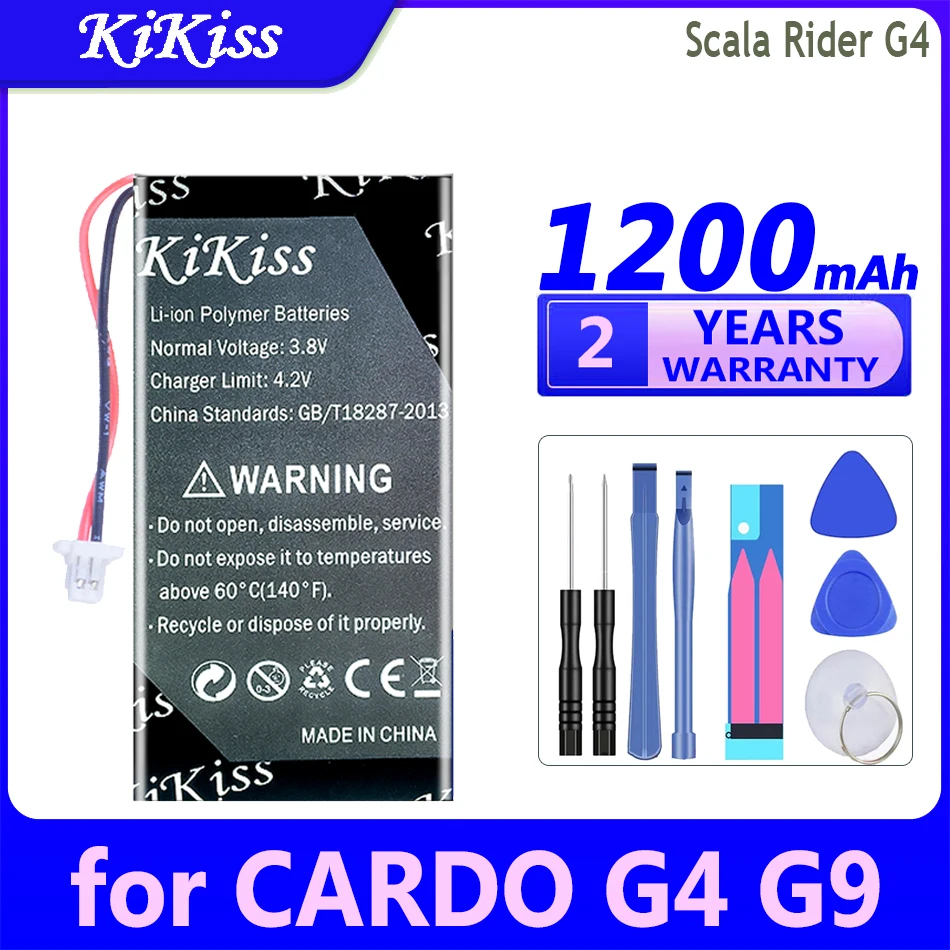 

Мощный аккумулятор KiKiss 1200 мАч для CARDO Scala Rider G4 G9 G9x сверхвысокой плотности C3 BAT00004