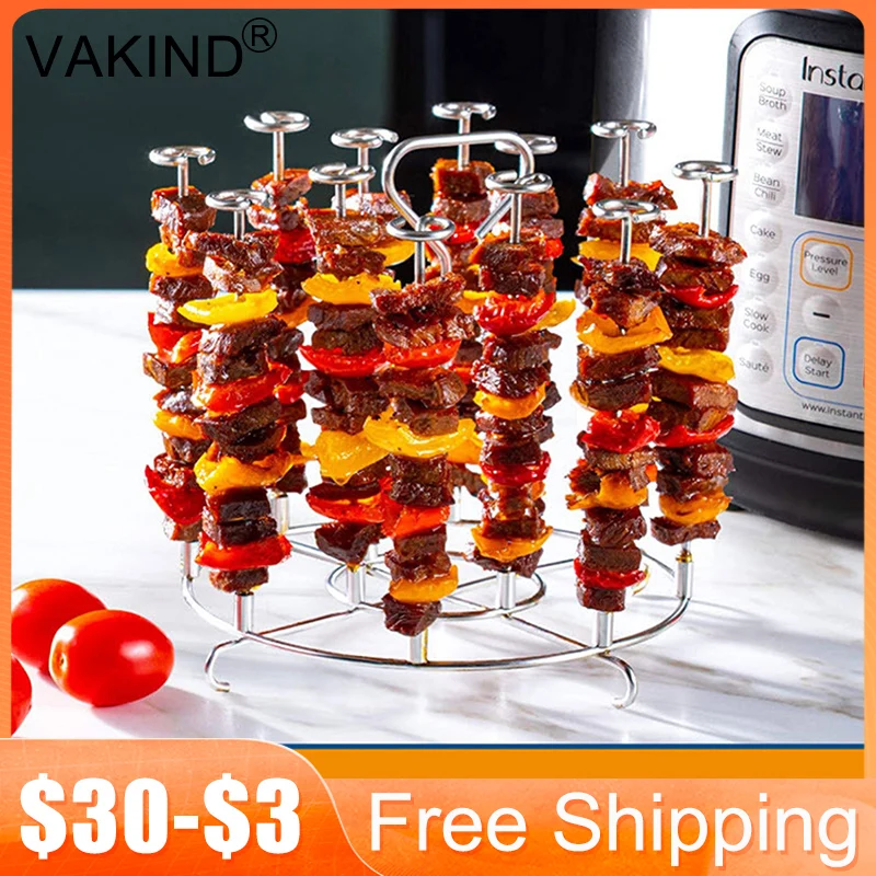 Skewers Grill Stands Multifunctional Food Dehydration Holders Airfryer Steaming Stand Accessories Kitchen Gadgets