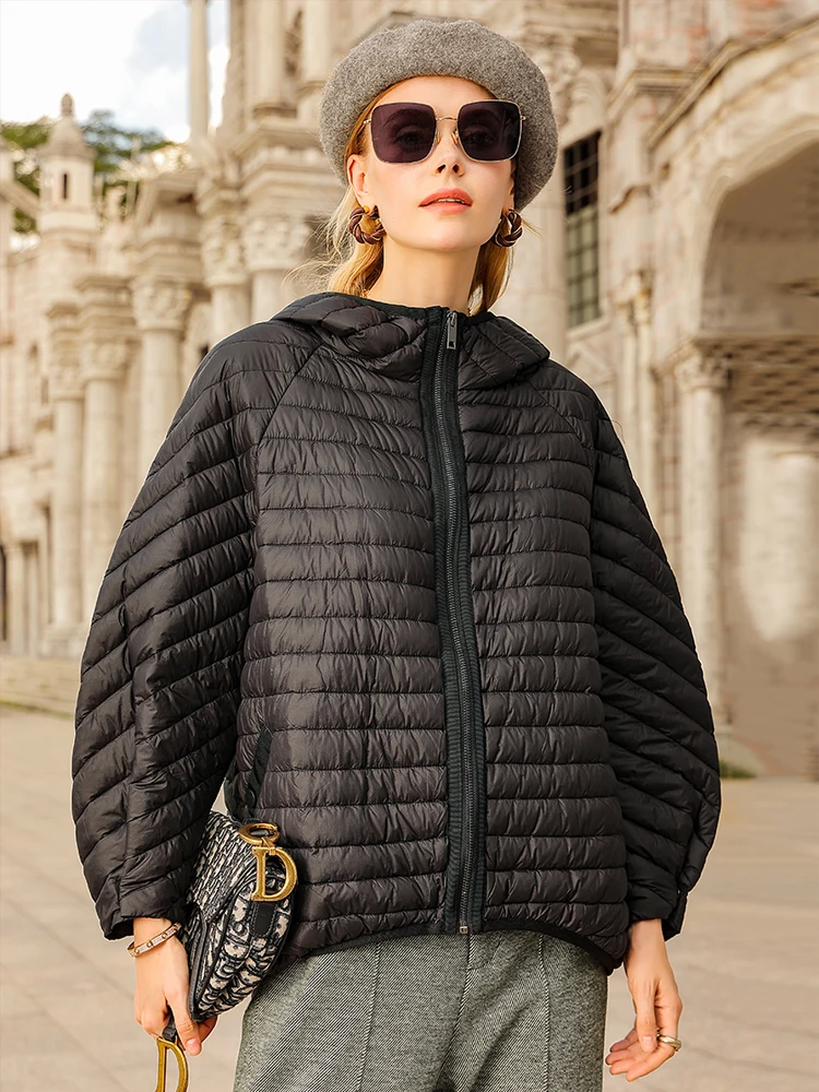 317665-b3b82a.jpg S2d55429fcdc04bb9b62f5972fefa1e4cL New Winter Short Puffer Jacket Women Ultra Light 90%White Duck Down Coat Loose Female Feather Parka Hooded Outwear Mallzona