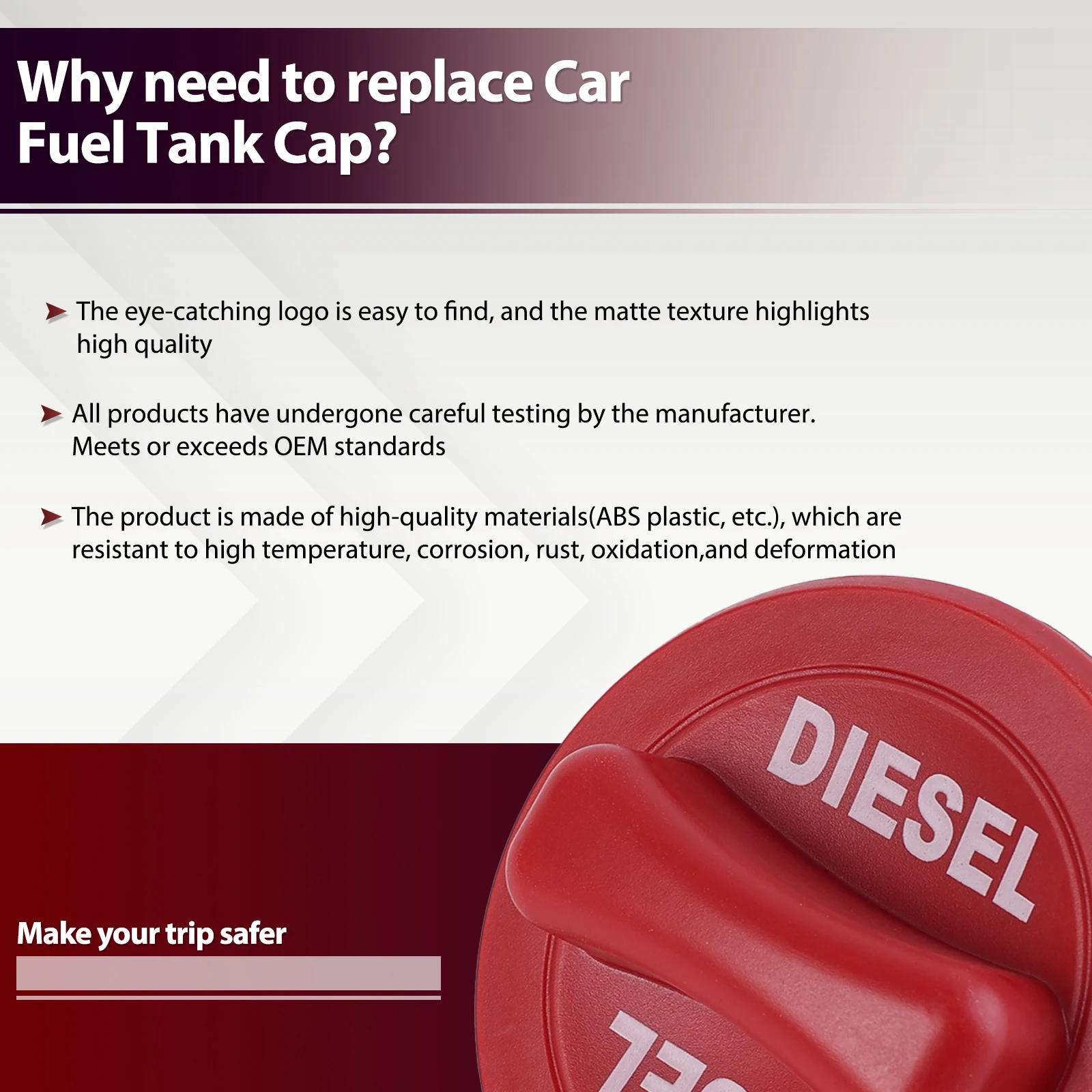 Car Diesel Fuel Tank Cap Cover A2224700105 2224700105 For Mercedes-Benz A C E GLA CLA Class W213 W205 X156 W117 W176 Fuel Tank Cover Fuel Cap Fuel Tank Cap