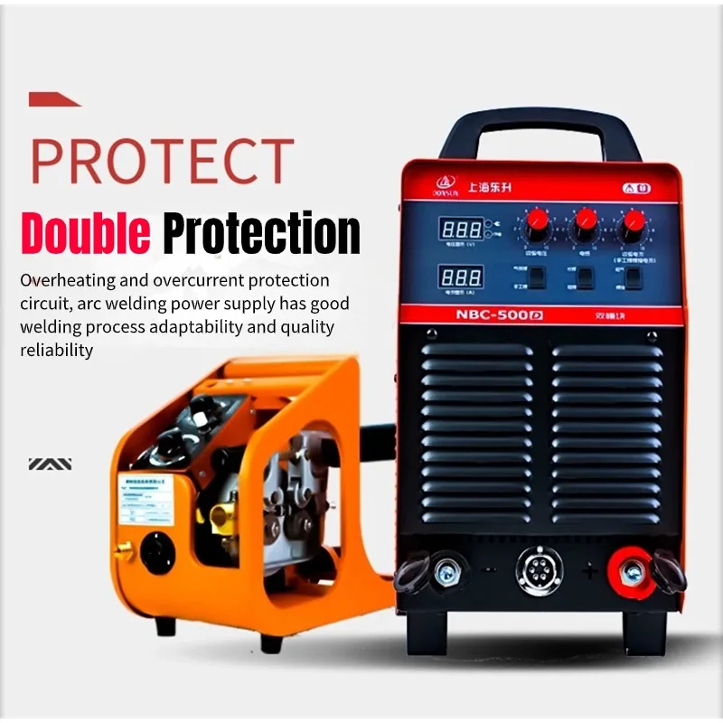 Semi-automatic Gas Shielded Welding Machine Industrial Secondary Welding NBC350D 500D Carbon Dioxide Welding equipment Household 2