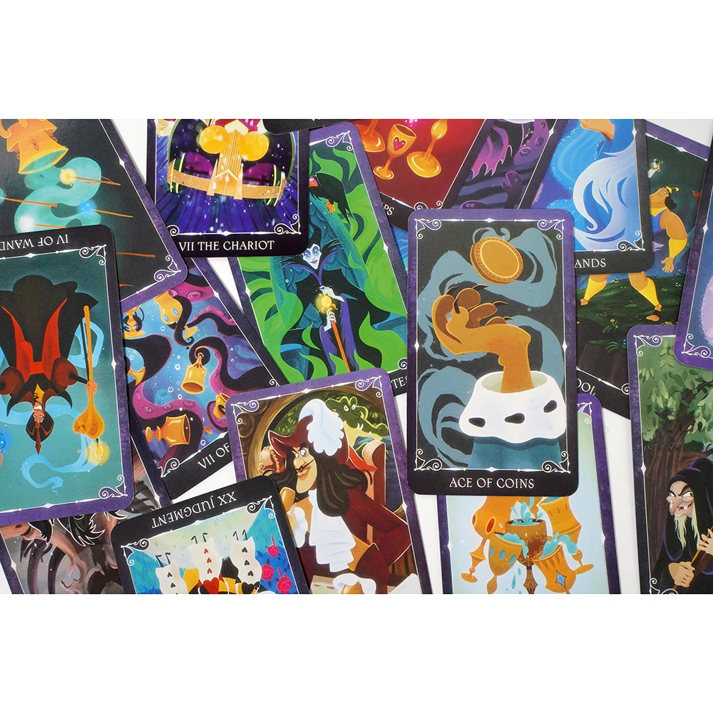 Villains Tarot Deck Labyrinth Movie Pop Culture Traditional 78-Card With Pdf Guidebook for Beginners