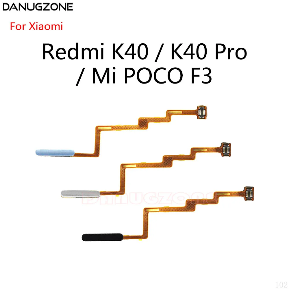 

Кнопка включения/выключения отпечатков пальцев, сенсорный сканер отпечатков пальцев, кнопка включения и выключения, гибкий кабель для Xiaomi Redmi K40 / K40 Pro / Mi POCO F3