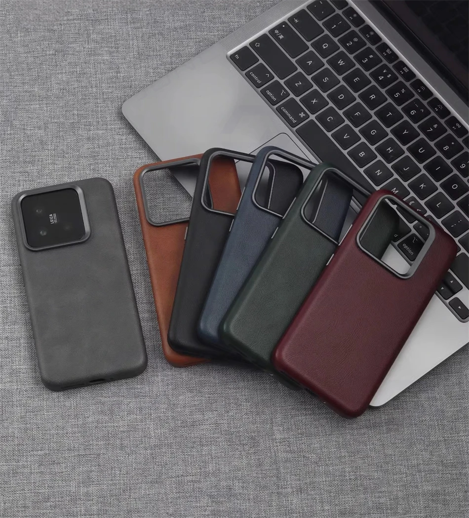 Premium Deluxe PU Leather Magnetic Case - Retro Business Shockproof Cover with Lens Protector
