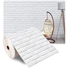 3D Self-Adhesive Wallpaper 70cm*1m Continuous Waterproof Brick Wall Stickers Living Room Bedroom Children's Room Home Decoration 3