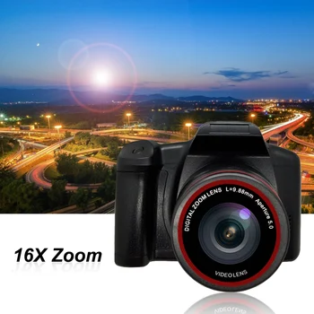 Digital Camera 16X Focus Zoom Design Resolution 1920*1080 Supported Storage Card Battery Powered for Photos Taking Studio 4