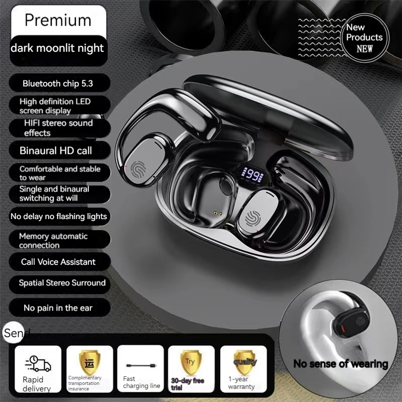 

GT280HIFI High Sound Quality Ear Hanging Free and Senseless Wearing Wireless Bluetooth 5.3 Private Model Universal