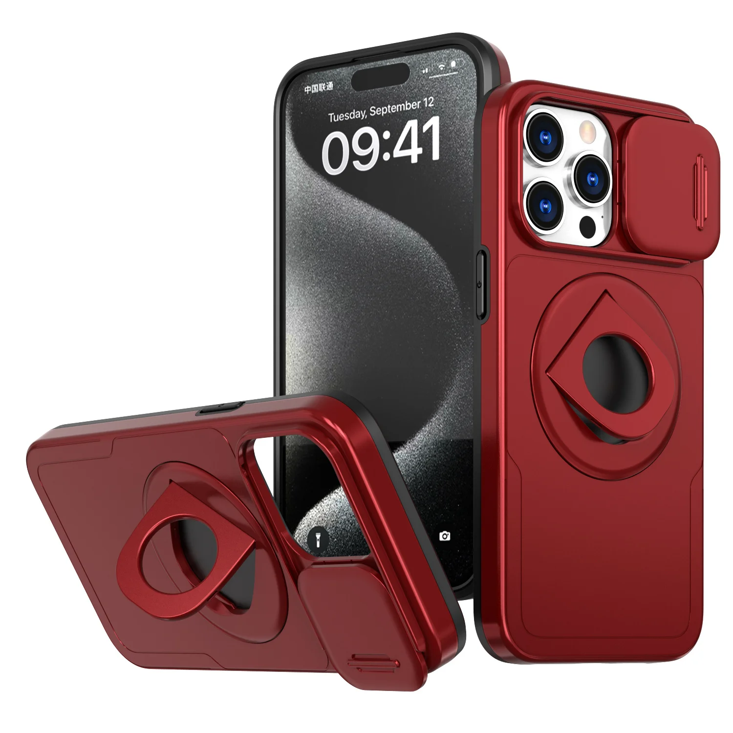 Coque Magnétique Anti-choc Pour IPhone 12 à 16 Pro Max - Matériau TPU+PC, Design Hybride, Neuve