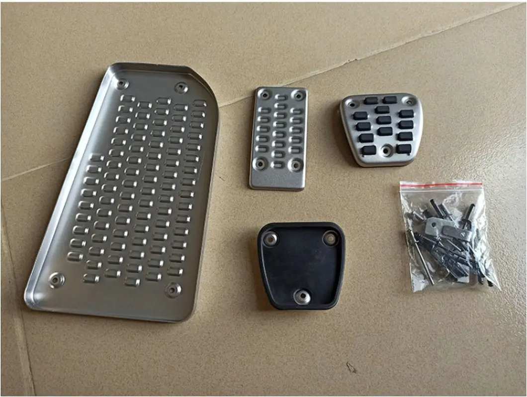 For CRV 2007-2011 Alloy accelerator pedal kit Manual gear clutch pedal trim panel Automatic accelerator decoration