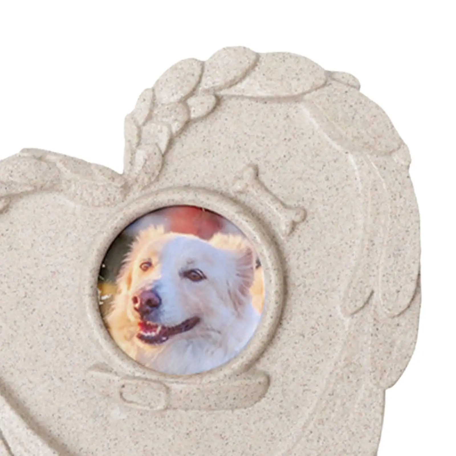 애완동물 기념 돌 강아지 고양이 묘비, 하트 모양 고양이 주둥이, 실내 정원 잔디, 뒤뜰 동정, 애완동물 기념 선물