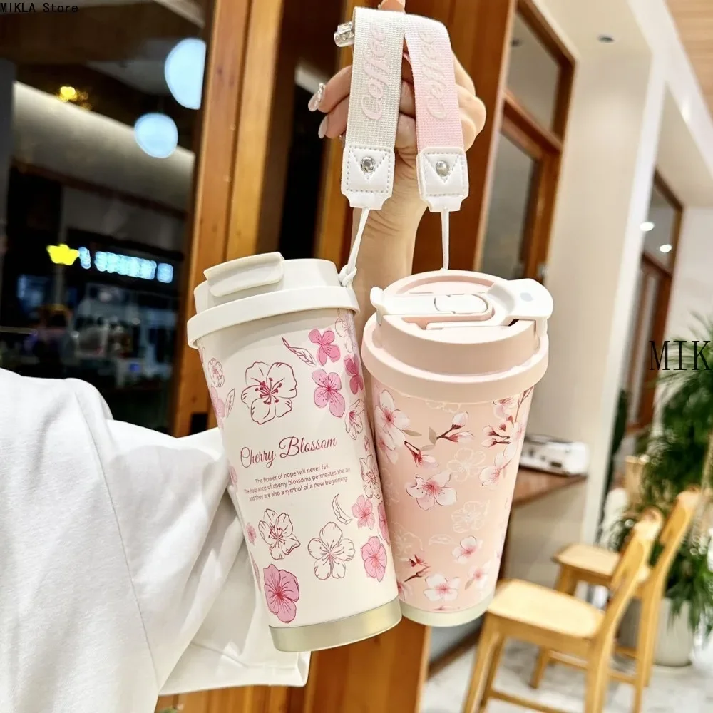 كوب قهوة حراري ستانلس ستيل بمقبض