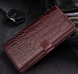 Elegant Flip Leather Wallet Case with Magnetic Closure and Card Holder - Galaxy S25 Ultra (Deep Brown)