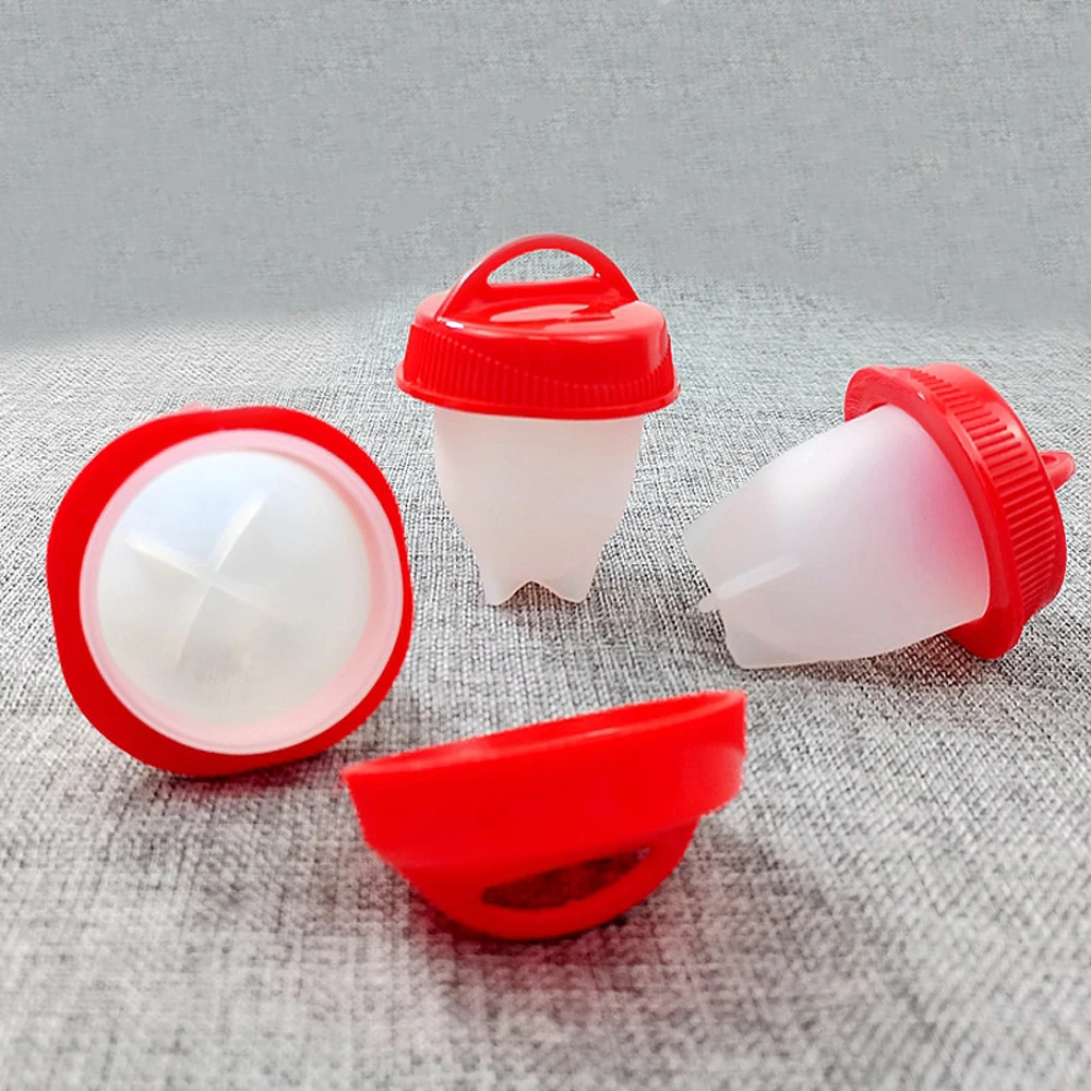 Silicone Egg Cook Cups BPA Free Non-stick Egg Boiler Steamer Fast Poacher for Breakfast 3/6PCS Kitchen Cooking Tool egg cooker egg boiler mold cup egg poacher silicone egg poacher