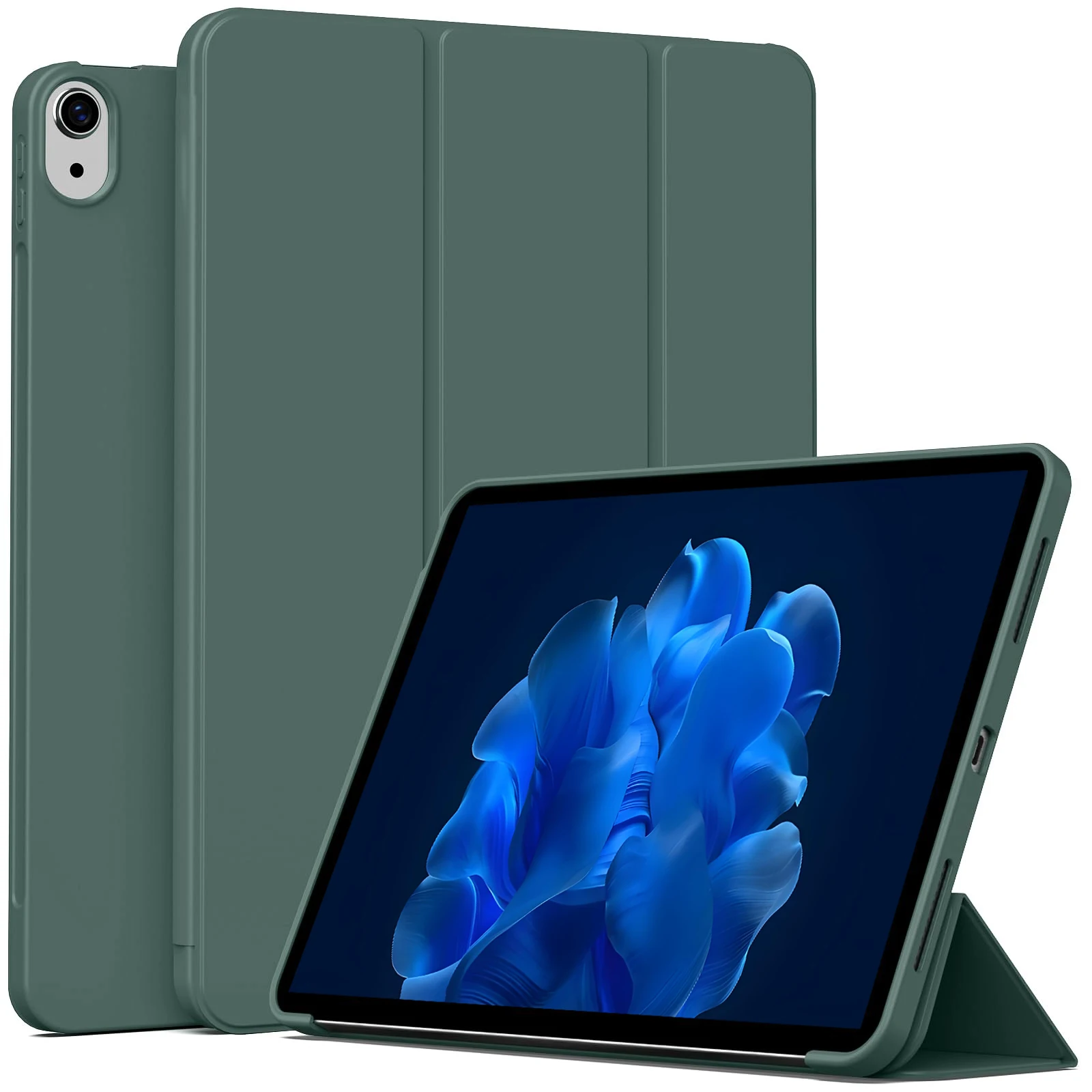 Auto Wake & Sleep Flip Smart Cover with Soft Silicone Case