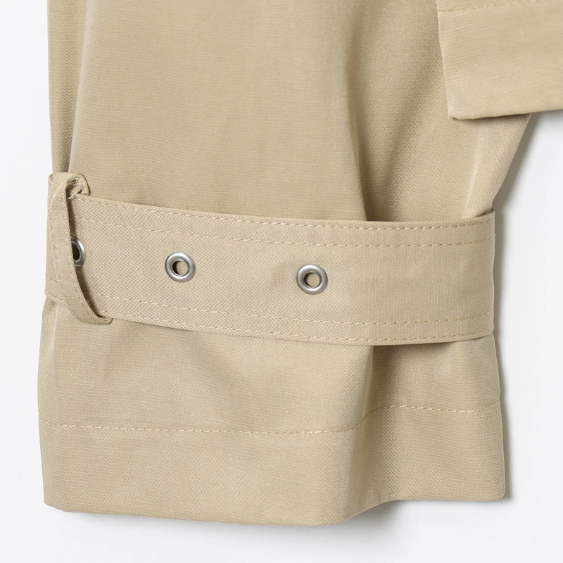 Damen Trenchcoat Khaki Kurz Stehkragen Doppelreihig Langarm Jacke 2026 Frühling Herbst Neu Damen Casual Street Oberbekleidung – Detail 10