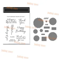 Birthday Mom Dad Day New Stamps And Dies 2026 Catalog Scrapbook Diary Decoration Summer Stencil Stamping Dies Labor Kids Crafts 4