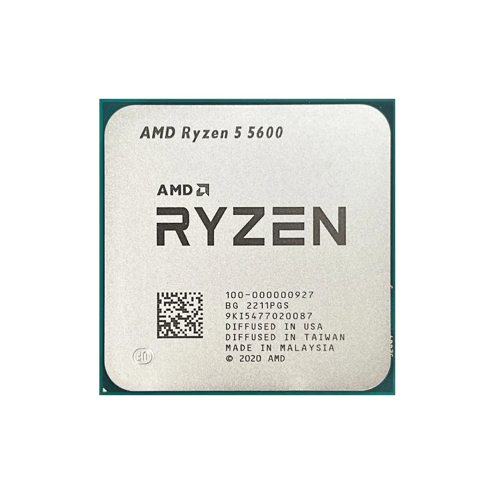 NEW AMD Ryzen 5 5600 R5 5600 3.5 GHz 6-Core 12-Thread CPU Processor 7NM L3=32M 100-000000927 Socket AM4 No Fan