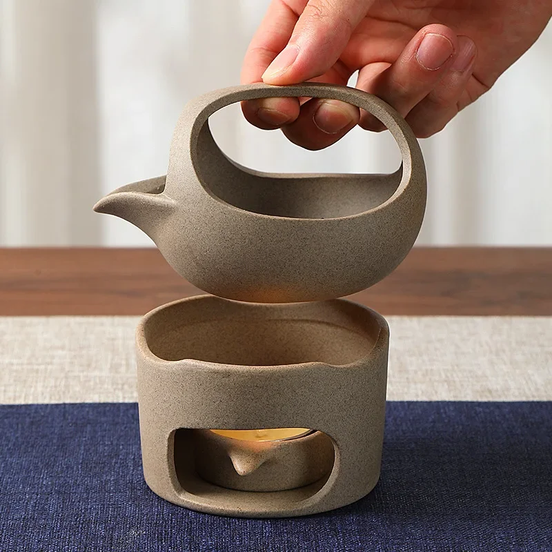 Ceramic Roasted Tea Stove Retro Household Tea Perfumer Baked Awakener Candle Heating Roasted Stove