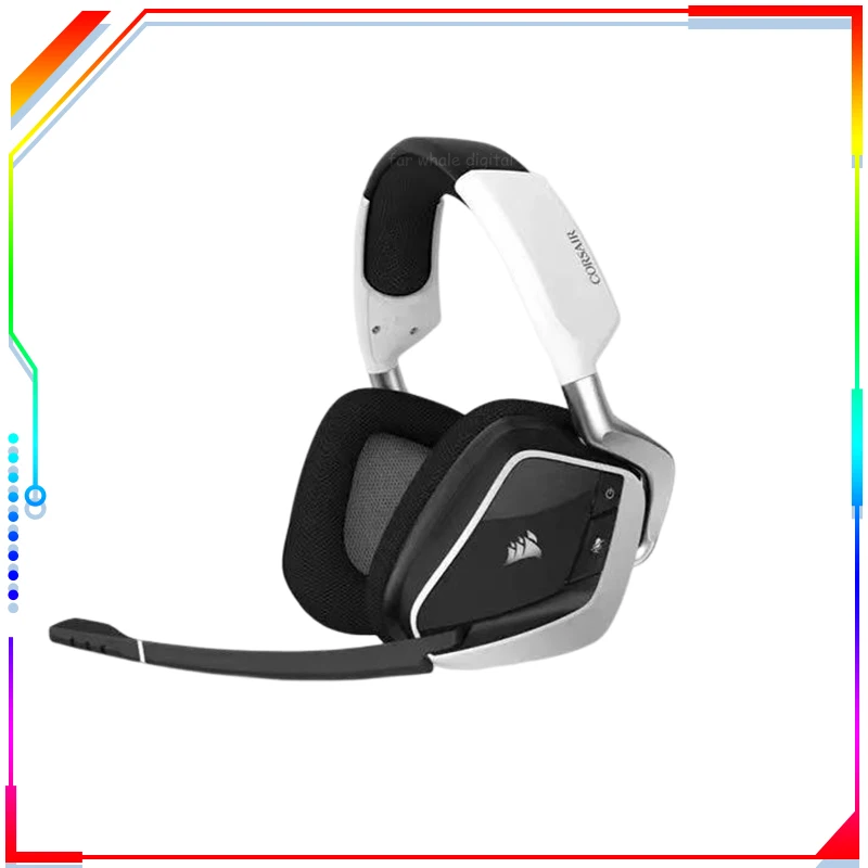 

Corsair Void Headset Rgb Elite Pro Wireless Bluetooth 2.4ghz Head Set Surround Sound Long Battery Life Gaming For Pc Man Gifts