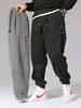 Baggy Corduroy Jogger Pants Men Tech Fleece Sweatpants Man Autumn Winter Casual Harem Pants Male Sport Thermal Trousers