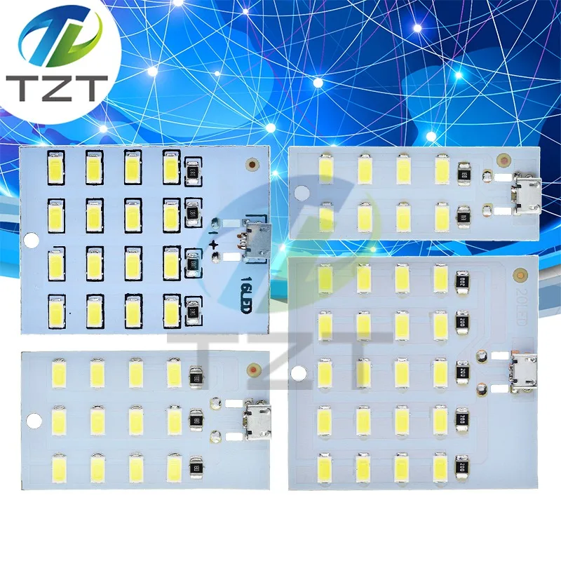 TZT hochwertige 5730 smd 5 V 430 mA ~ 470 mA Weiß Mirco USB 5730 LED-Beleuchtungspanel USB-Mobillicht Notlicht Nachtlicht – Detail 1