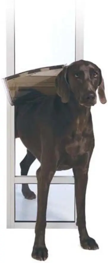 

PetSafe 1-Piece Sliding Glass Pet Door for Dogs & Cats - Adjustable Height 75 7/8" to 80 11/16" - Large-Tall, No-Cut Install