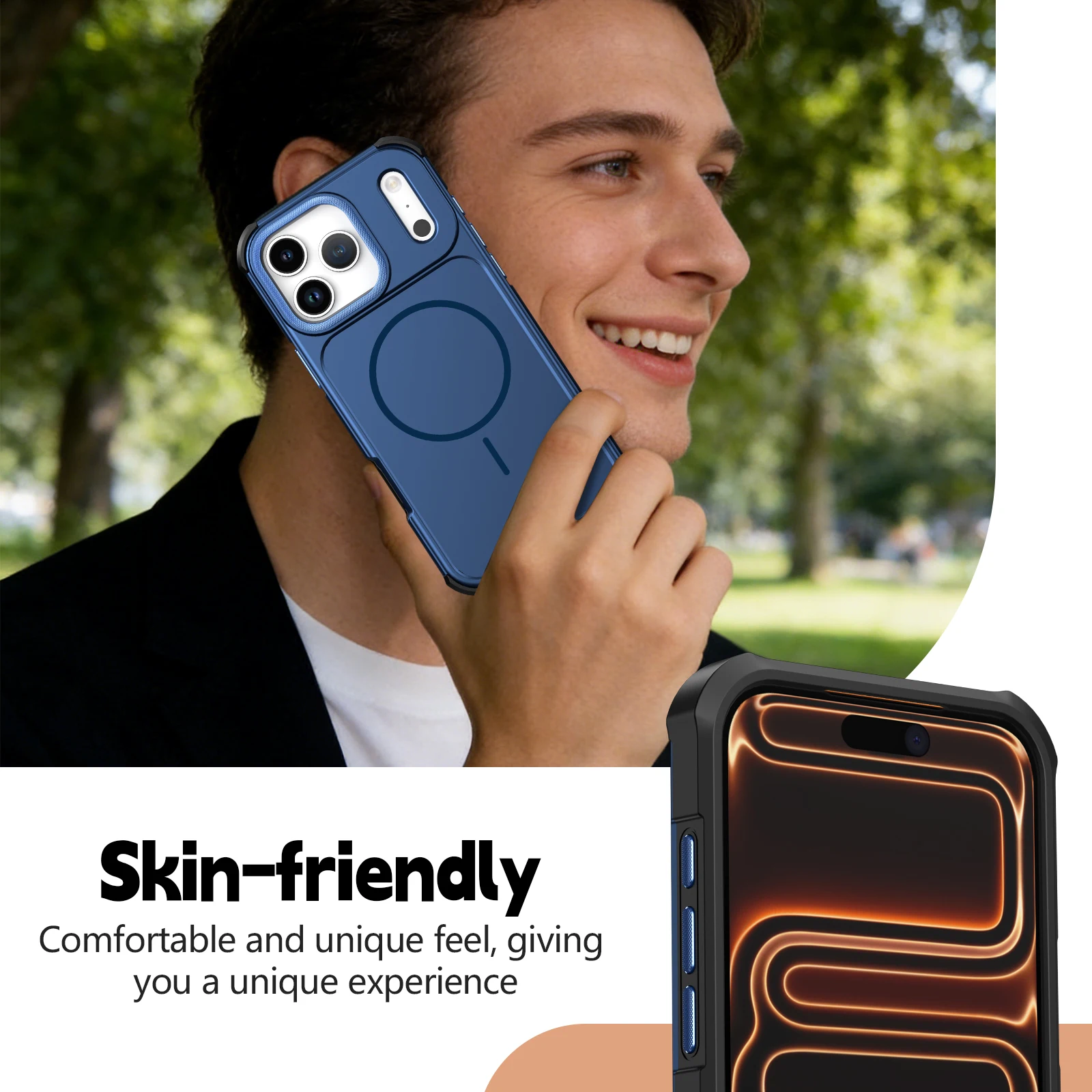 Matte Armor Shockproof Heavy Duty Magnetic Phone Case with MagSafe Compatibility