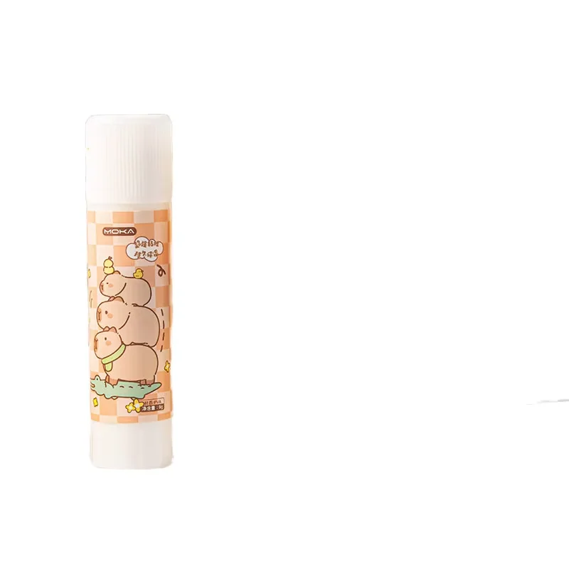 10 Pieces Capybara Cartoon Glue Stick Solid Strong Adhesive for Students School Supplies Craft Office Stationery Durable Large 6