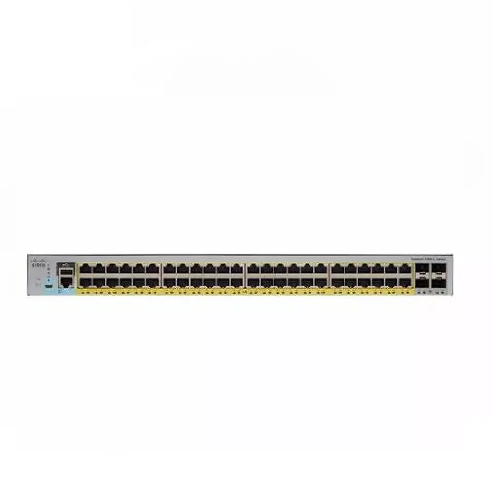 기가비트 이더넷 PoE + 4x10G SFP 네트워크 스위치 WS-C2960L-48PQ-LL, 48 포트, 2960L 시리즈, 신제품