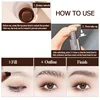 3D Dye Eyebrow Pencil Hairline Anti-smudge Waterproof Lasting Black Brown Brows Large Brush Natural Wild Eyebrow Enhancers Cream 4