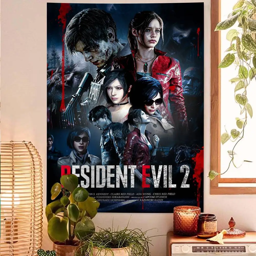 Resident Evil Sci-Fi Wall Tapestry - Home Decor Art Piece